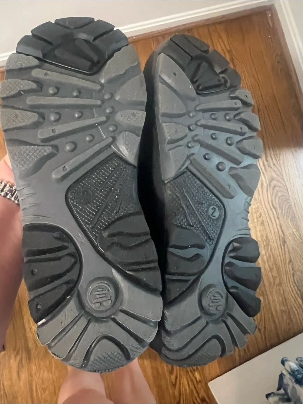 Kamik Teal and Black Kids Waterproof Snow Boots